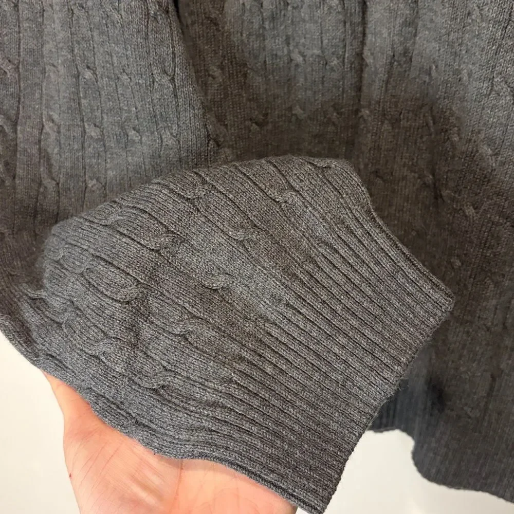 IZOD- NWT Mens Luxury Sport 100% Cotton Crew Neck Grey Textured Sweater Size XXL